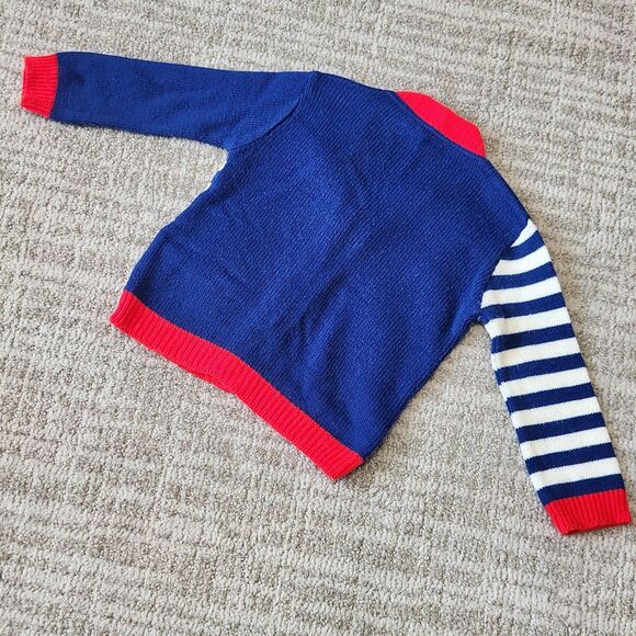 Tiny Tots vintage pilot plane sweater primary colors color block 24 months - Picture 10 of 10